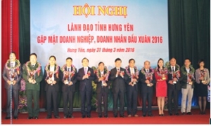 Lãnh đạo tỉnh Hưng Yên gặp mặt doanh nghiệp, doanh nhân