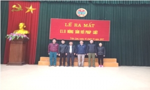 Ra mắt Câu lạc bộ “Nông dân với Pháp luật” thị trấn Trần Cao