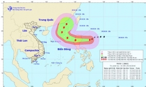 Tối 30/10, bão Yutu có thể gây nguy hiểm trên biển Đông